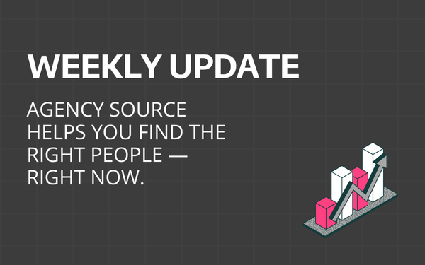 Agency Source Updates Weekly